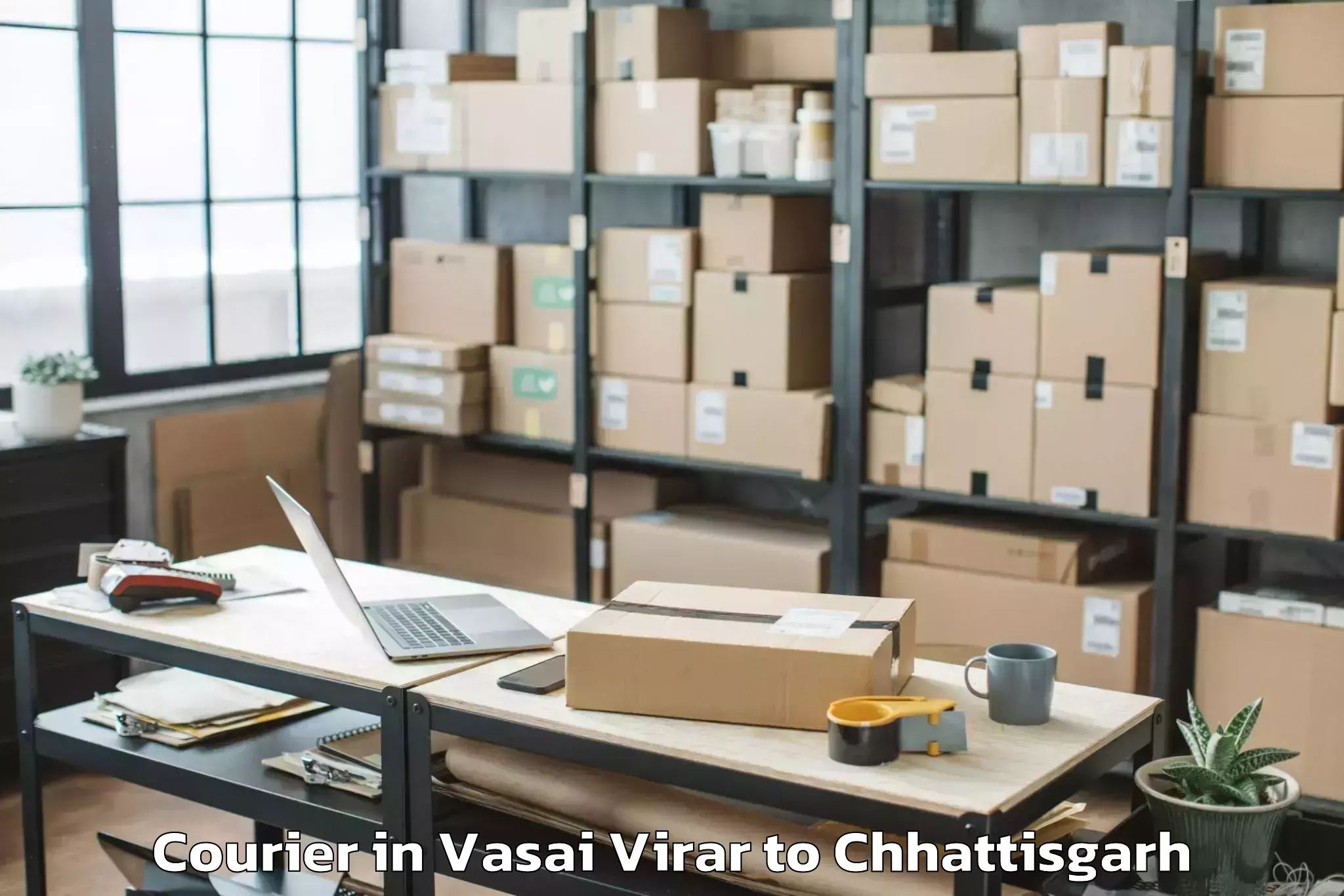 Book Vasai Virar to Katghora Courier Online